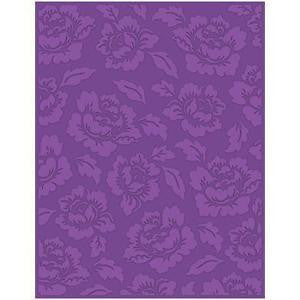 Plus Cabbage Rose Embossing Folder / Folder de Grabado Rosas Descontinuado Teresa Collins