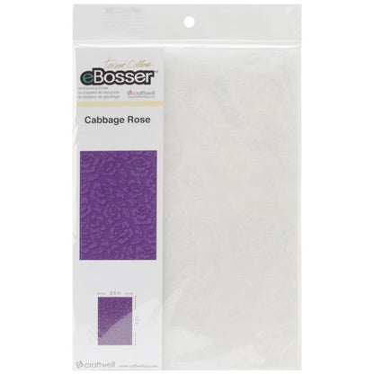 Plus Cabbage Rose Embossing Folder / Folder de Grabado Rosas Descontinuado Teresa Collins