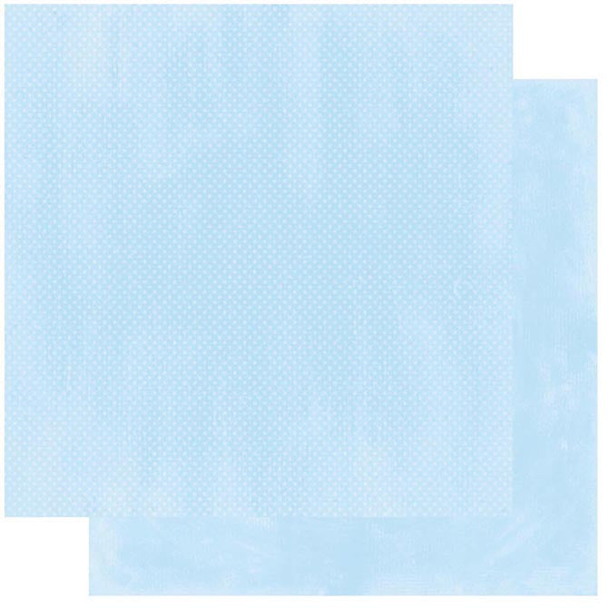 Powder Blue Dot Cardstock / Cartulina Textuizada de Puntitos Doble Cara Descontinuado BoBunny