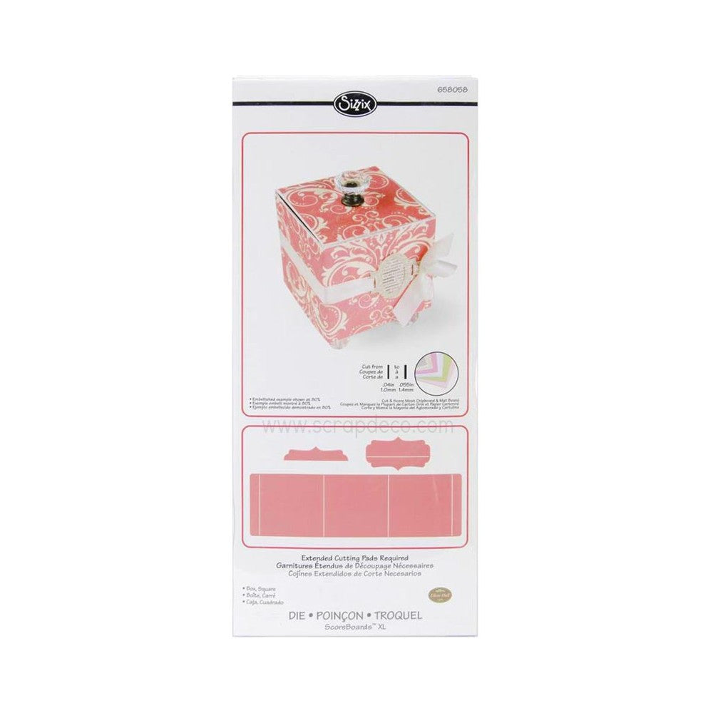 Suaje de Corte de Caja Cuadrada / Box Square Descontinuado Sizzix