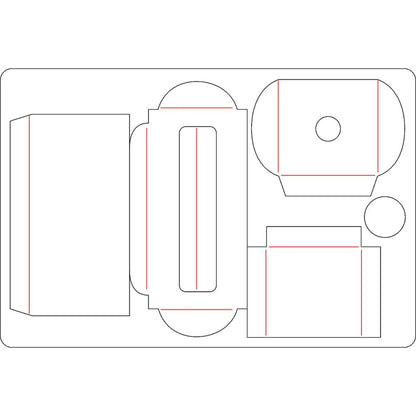 Bigz Washi Tape Box Die / Suaje de Caja para Washi Tape Descontinuado Sizzix