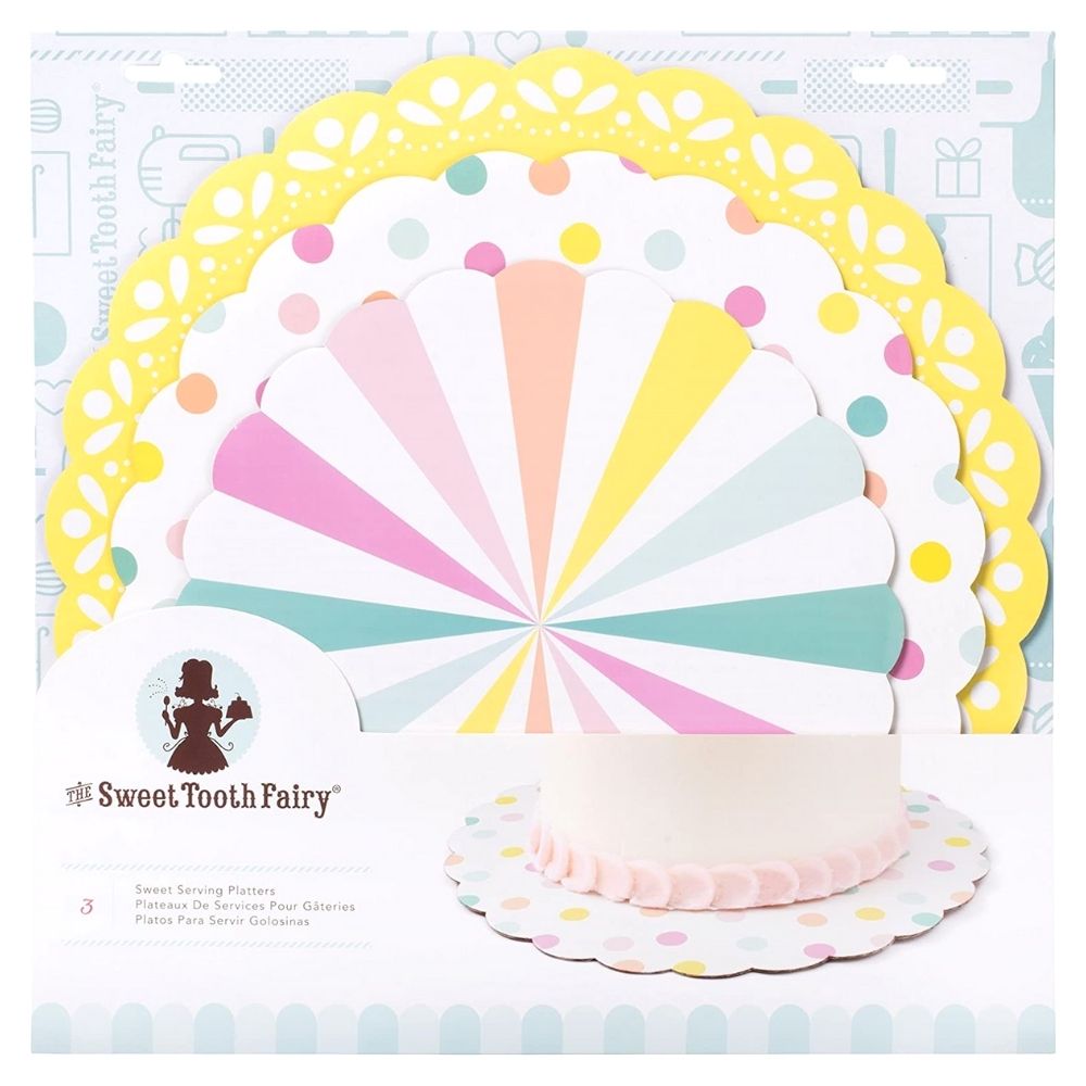 Sweet Serving Platters Pastel / Base para Postres Estampada Repostería Sweet Tooth Fairy