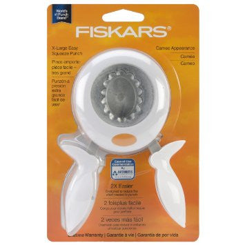 X-Large Easy Squeeze Punch 2" Scallop Oval / Perforadora de Ovalo Escalopado 5.08 cm Descontinuado Fiskars