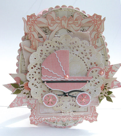 Baby Carriage Die / Suaje de Corte de Carriola Descontinuado Cheery Lynn Designs