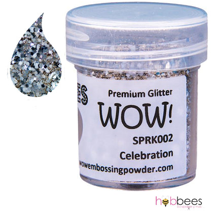 Celebration Embossing Powder / Polvo de Embossing Celebración Descontinuado Wow!