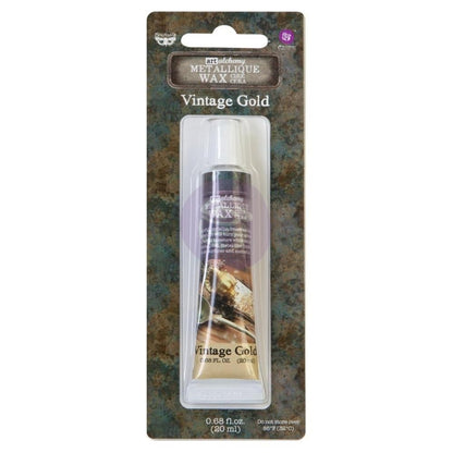 Finnabair Art Alchemy Metallique Wax Vintage Gold / Pintura en Cera Metálica Oro Envejecido Pintura y Medios Mixtos Prima Marketing