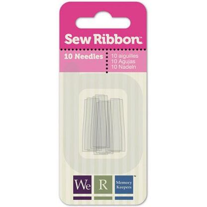 Sew Ribbon Needles &amp; Ribbon Kit / Kit de Repuesto para Herramientas Sew Ribbon Descontinuado We R Memory Keepers