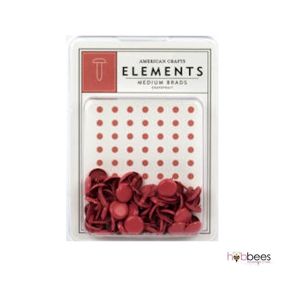 Cherry Medium Brads Adornos / Embellishments American Crafts