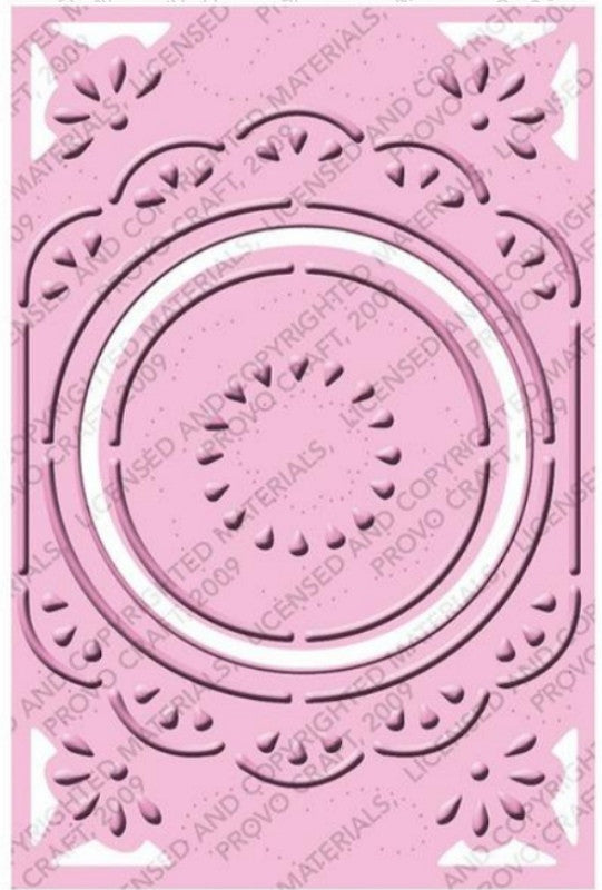 Embossing Plus Chic Circle Frame / Folder de Corte y Grabado Marco Circular Descontinuado Cuttlebug