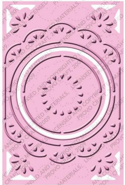 Embossing Plus Chic Circle Frame / Folder de Corte y Grabado Marco Circular Descontinuado Cuttlebug