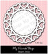 Suaje de Corte de Blonda de Corazones / Heart Doily Die Descontinuado Die Namics