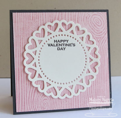 Suaje de Corte de Blonda de Corazones / Heart Doily Die Descontinuado Die Namics