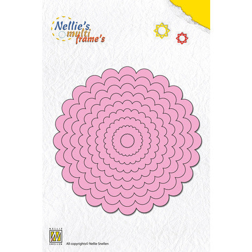 Suaje de Corte de Circulo Escalopados / Wavy Round Descontinuado Nellie&