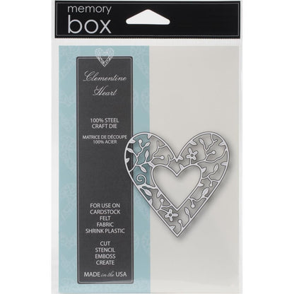 Suaje de Corte de Corazon de Flores / Clementine Heart Die Descontinuado Memory Box