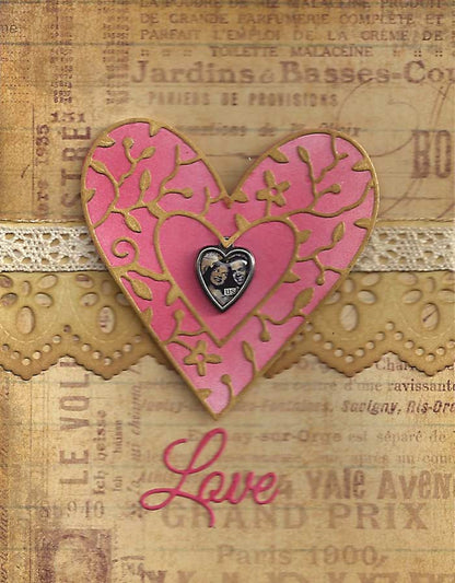 Suaje de Corte de Corazon de Flores / Clementine Heart Die Descontinuado Memory Box