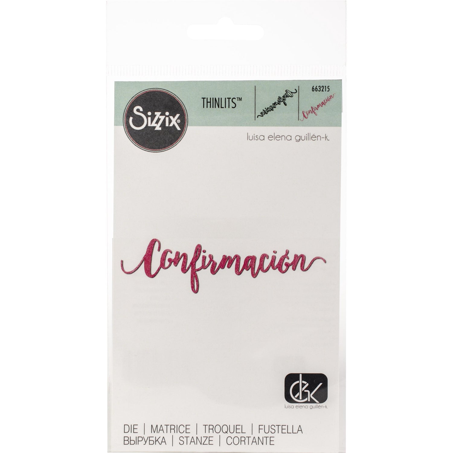 Thinlits Dies Confirmacion / Suaje de Confirmación Descontinuado Sizzix