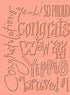 Folder de Grabado / Embossing Folder Congrats Descontinuado Cuttlebug