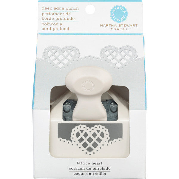 Lattice Heart Deep Edge Punch / Perforadora Orilla Profunda Corazon de Enrejado Descontinuado Martha Stewart