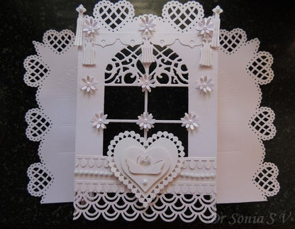 Lattice Heart Deep Edge Punch / Perforadora Orilla Profunda Corazon de Enrejado Descontinuado Martha Stewart