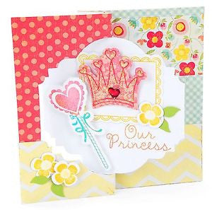 Princess Dies &amp; Stamps / Set de Suajes y Sellos de Polímero de Princesas Descontinuado Sizzix