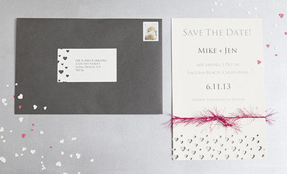 All Over the Page Heartbeat Pattern / Perforadora Diseño de Latido del Corazon Descontinuado Martha Stewart