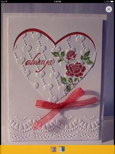 Embossing Heart Backgournd / Folder de Grabado Corazones Descontinuado Darice