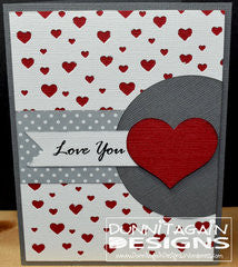 All Over the Page Heartbeat Pattern / Perforadora Diseño de Latido del Corazon Descontinuado Martha Stewart
