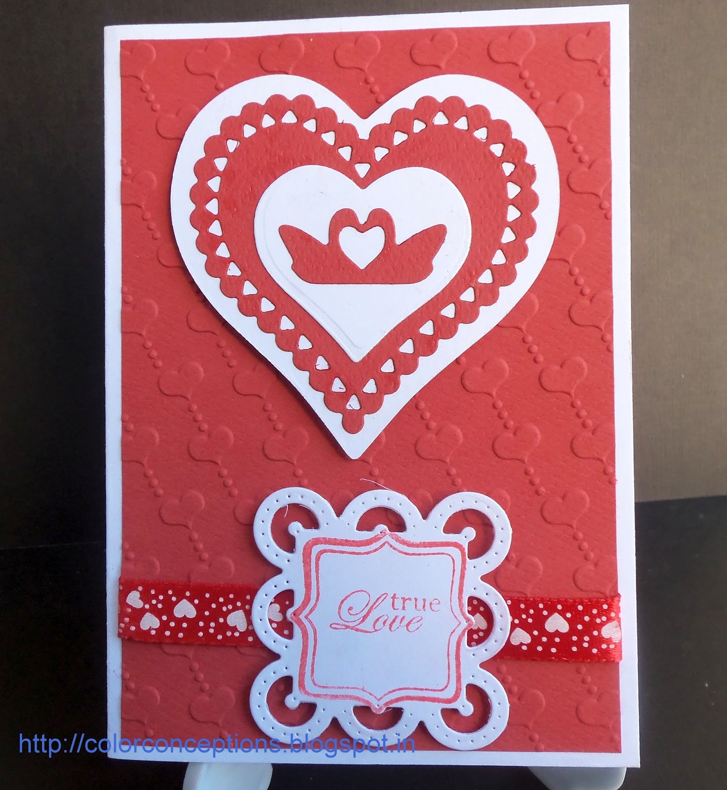 Embossing Heart Backgournd / Folder de Grabado Corazones Descontinuado Darice