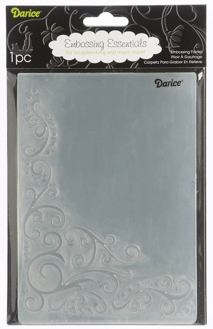 Embossing Corner Scroll / Folder de Grabado Ondas en Esquina Descontinuado Darice