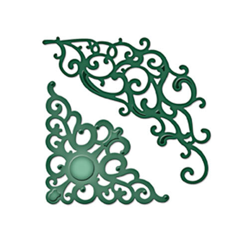 Corner Flourish Two S2-074 / Suaje de Corte de Orilla y Esquina Descontinuado Spellbinders
