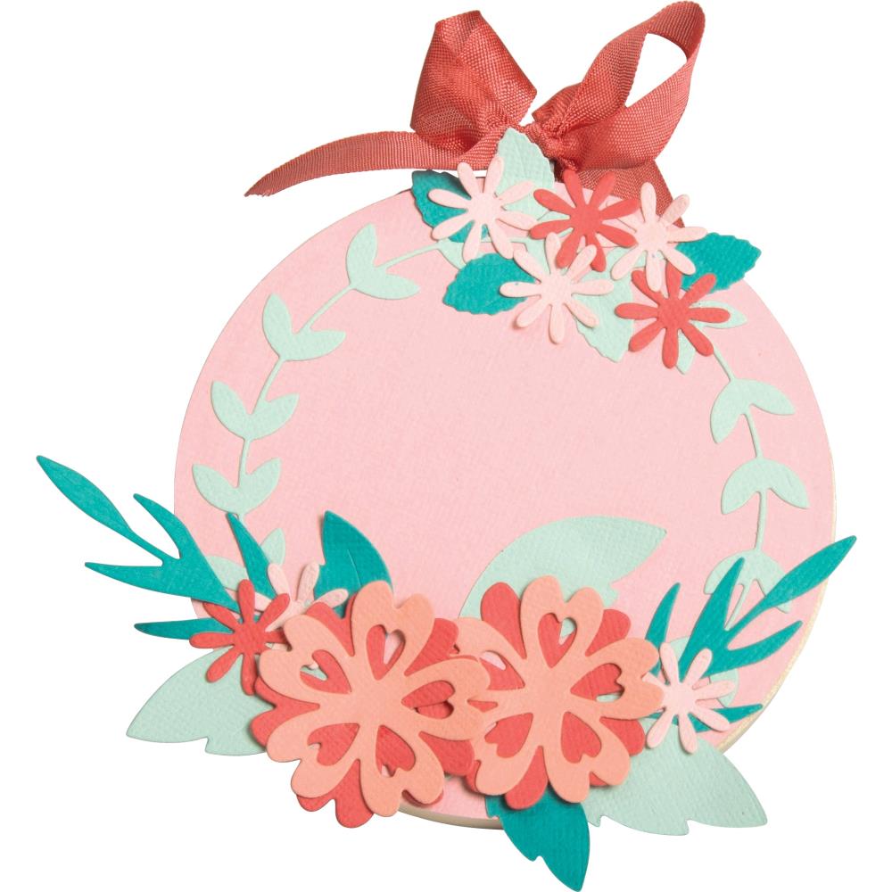 Thinlits Floral Wreath Die / Suaje de Corona Floral Descontinuado Sizzix