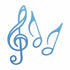 Music Silhouette Mini Dies / Suajes de Notas Musicales Descontinuado Couture Creations
