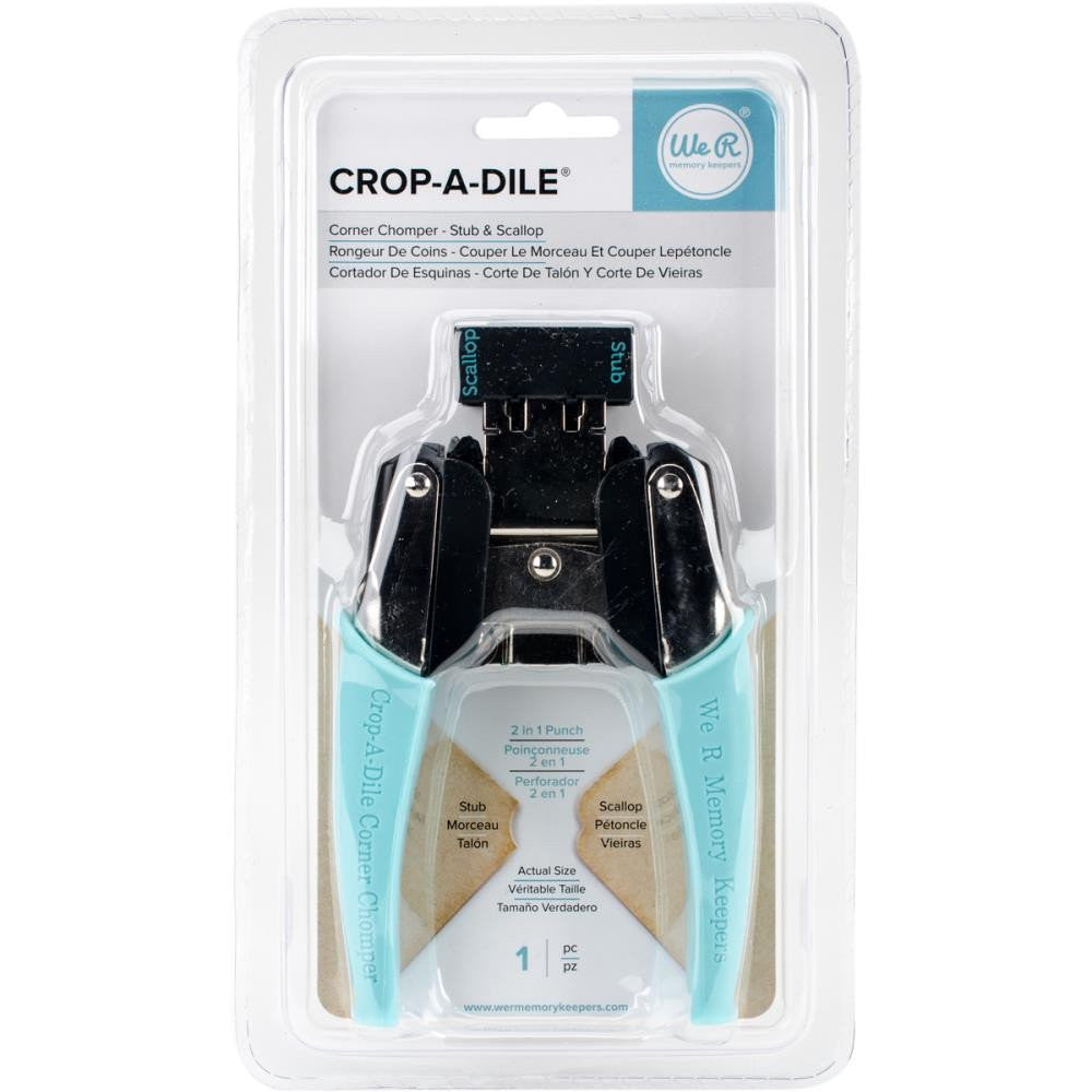 Corner Chomper Stub & Scallop / Esquinadora Escalopa y Cóncavo Perforadoras We R Memory Keepers