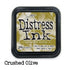 Tim Holtz Distress Crushed Olive / Tinta para Sellos Tintas Ranger