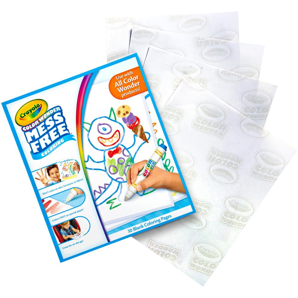 Color Wonder Refill Paper / Color Wonder Hojas Blancas para Colorear Manualidades para Niños Crayola