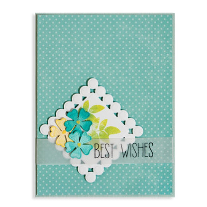 Suaje de Corte de Cuadro con Circulos / Beaded Squares Descontinuado Spellbinders
