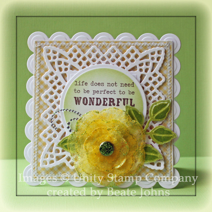 Suaje de Corte de Cuadro con Encaje y Borde / Lace Doily Motifs Dados de Corte / Suajes / Troqueles Spellbinders