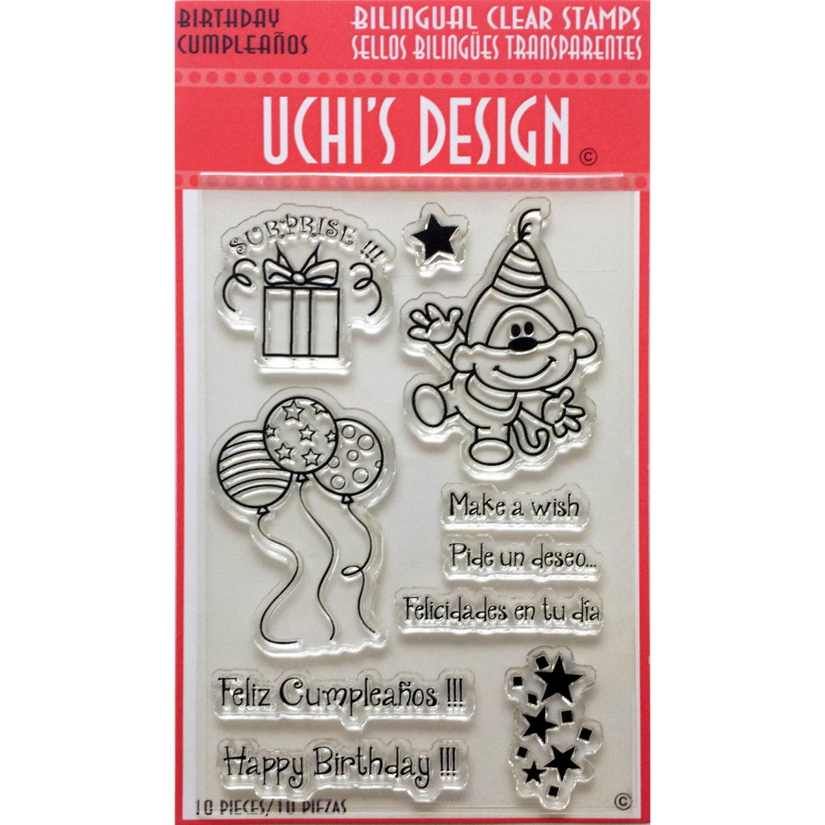 Sellos de Polímero Cumpleaños / Birthday Descontinuado Uchis Desing