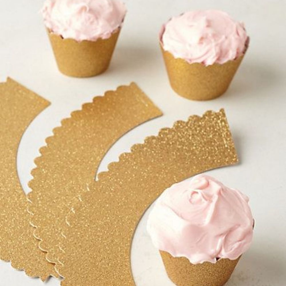 Cupcake Wraps / Cubre Cupcakes Dorados Descontinuado Wilton