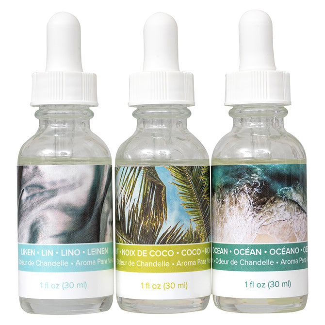 Wick Candle Scent Tropical Vibes / Set de 3 Esencias para Velas Descontinuado We R Memory Keepers