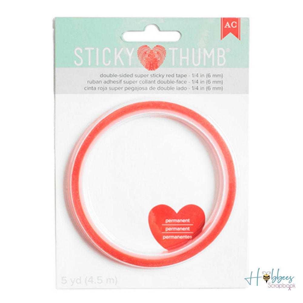 Super Sticky Red Tape / Cinta Adhesiva Doble Cara Extra Fuerte