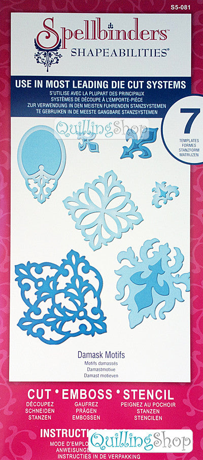 Suaje de Corte de Motivos Damasco  / Damask Motifs Descontinuado Spellbinders