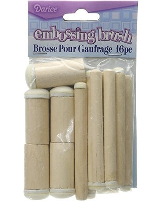 16 Sponge Embossing Brush Set / Paquete de Esponjas para Tinta Descontinuado Darice