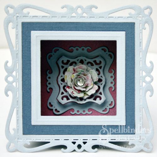 Nestabilities Decorative Elements Dies Captivating Squares / Suajes de Corte Cuadros Descontinuado Spellbinders
