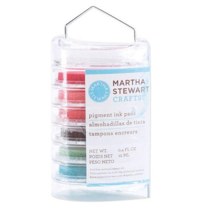 Pigment Ink Pads Floral 6ct / Almohadillas para Tinta Estilo Floral 6 colores Descontinuado Martha Stewart