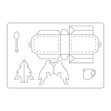 Tea Bag Box / Suaje de Corte Bolsita de Té Descontinuado Sizzix