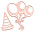 Balloon hat Die / Suaje de Corte de Globo Descontinuado Joy Crafts