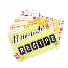 Die Set Tab and Recipe Card / Suaje de Corte para Tarjetas Recetario Descontinuado American Crafts
