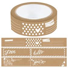 Washi Wraps Kraft / Washi Grueso Descontinuado We R Memory Keepers