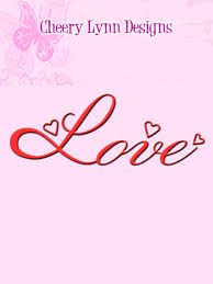 Love Die / Suaje de Palabra Love Descontinuado Cheery Lynn Designs